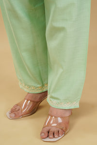 Kashmiri Aari embroidery Cotton Co-ord set Size-38